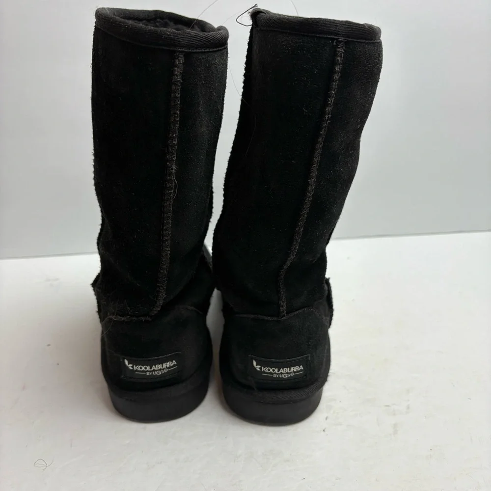 Koolaburra by Ugg Black Suede Snow Boots Koola Tall Kids size 3